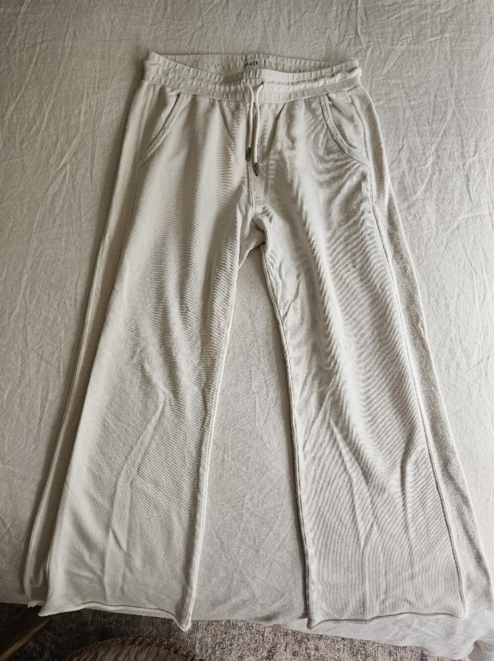 Mate The Label Wide Leg Crop Sweatpants - Size M